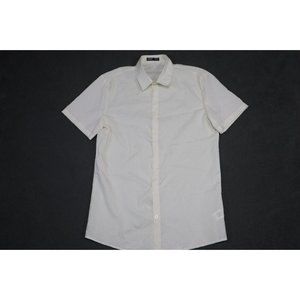 Shein Shirt Adult Medium Beige Button Hawaiian Vacation Casual Short Sleeve Mens